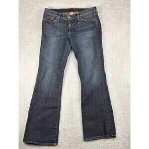Vtg Lucky Brand Jeans Womens 12/31 Blue Bootcut Denim Made In USA Flare Mid Rise